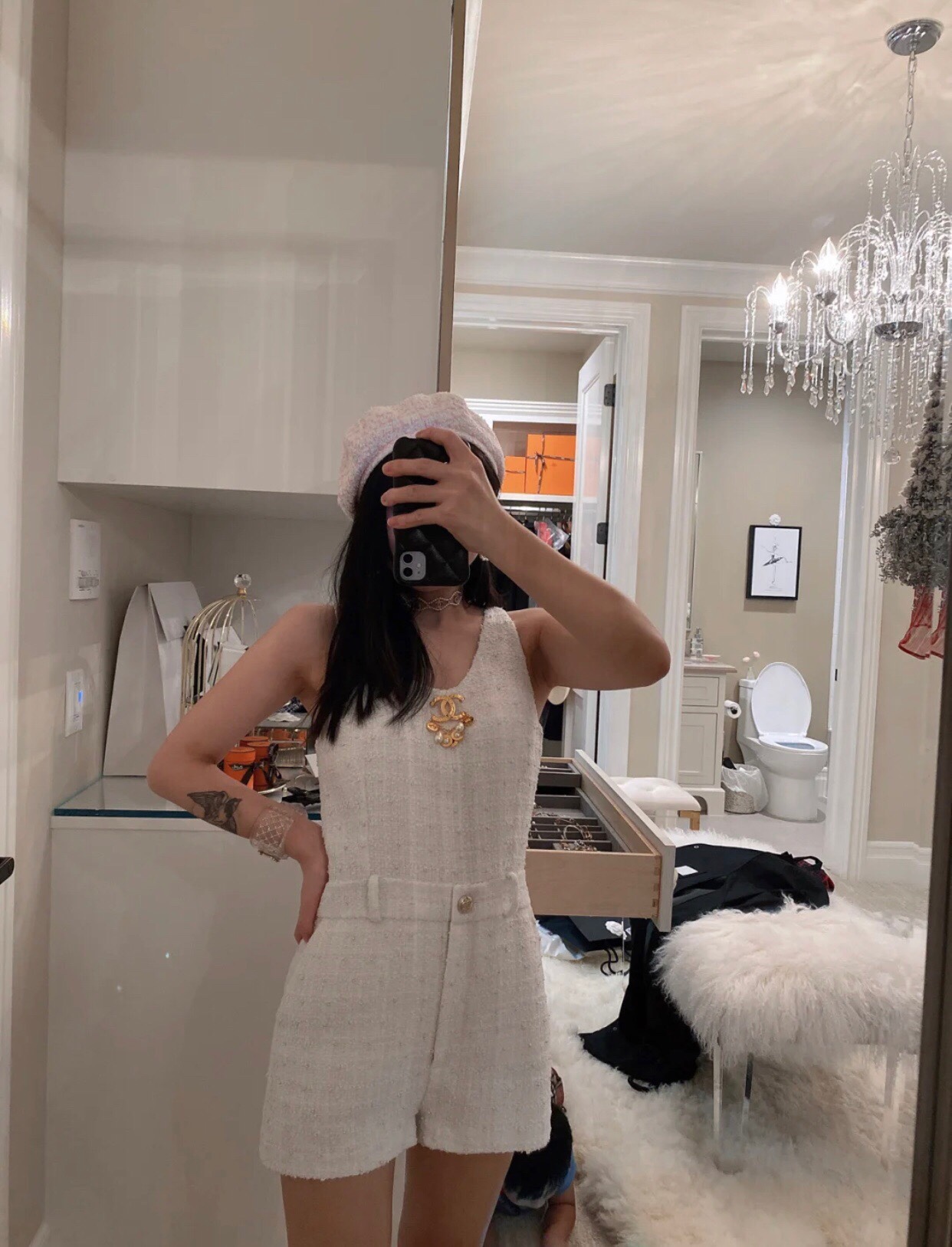 Chanel Brooch Gold Gold L