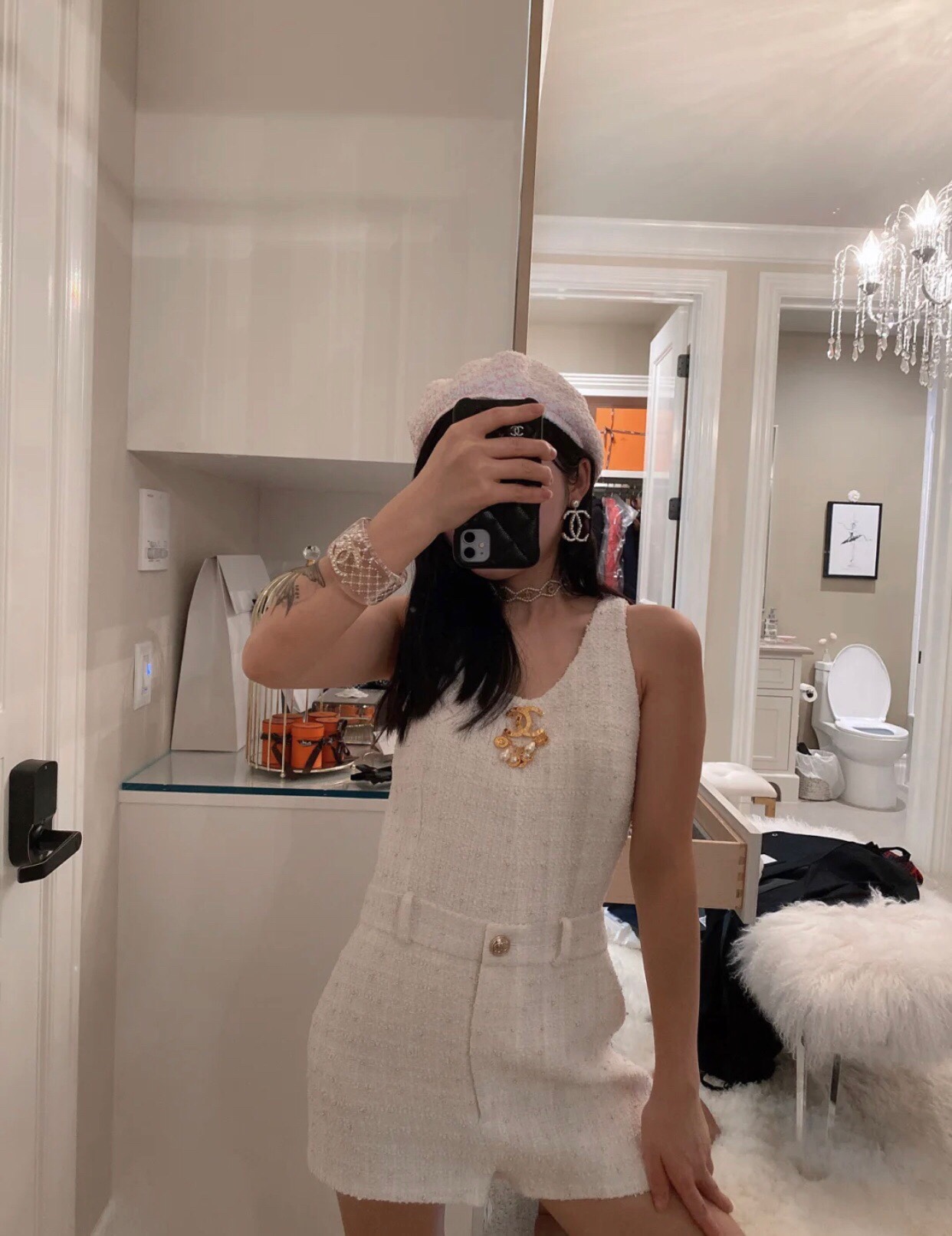 Chanel Brooch Gold Gold L