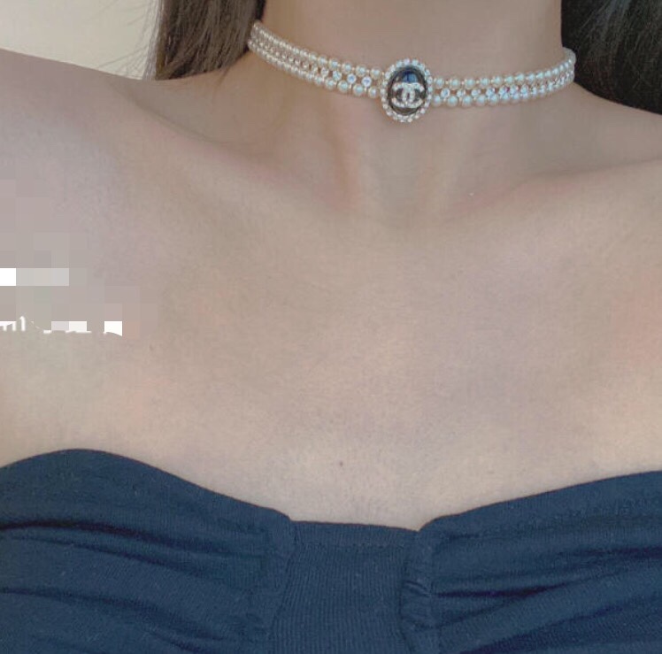 Chanel Necklace Pearl L