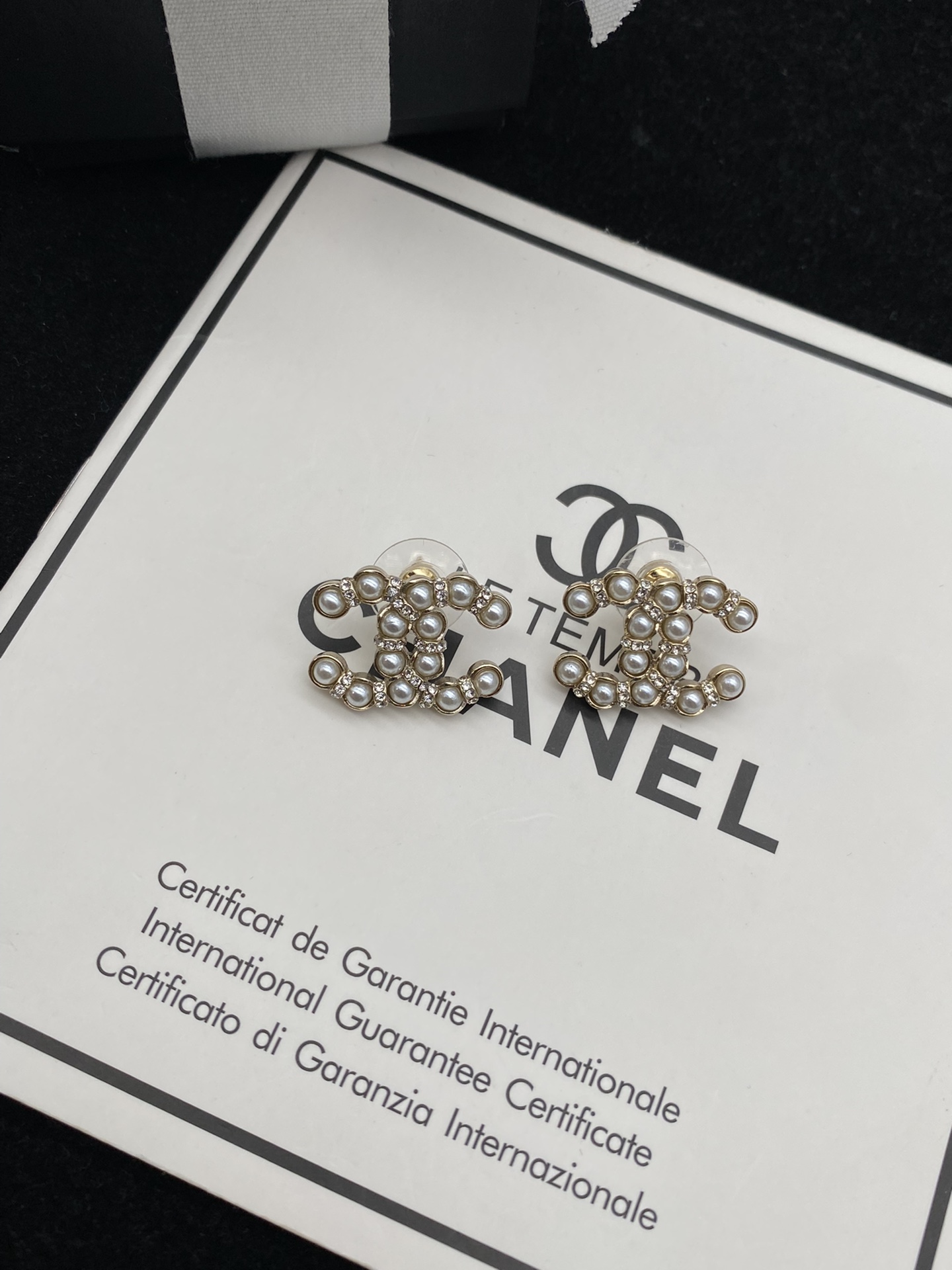 Chanel Earrings Pearl L