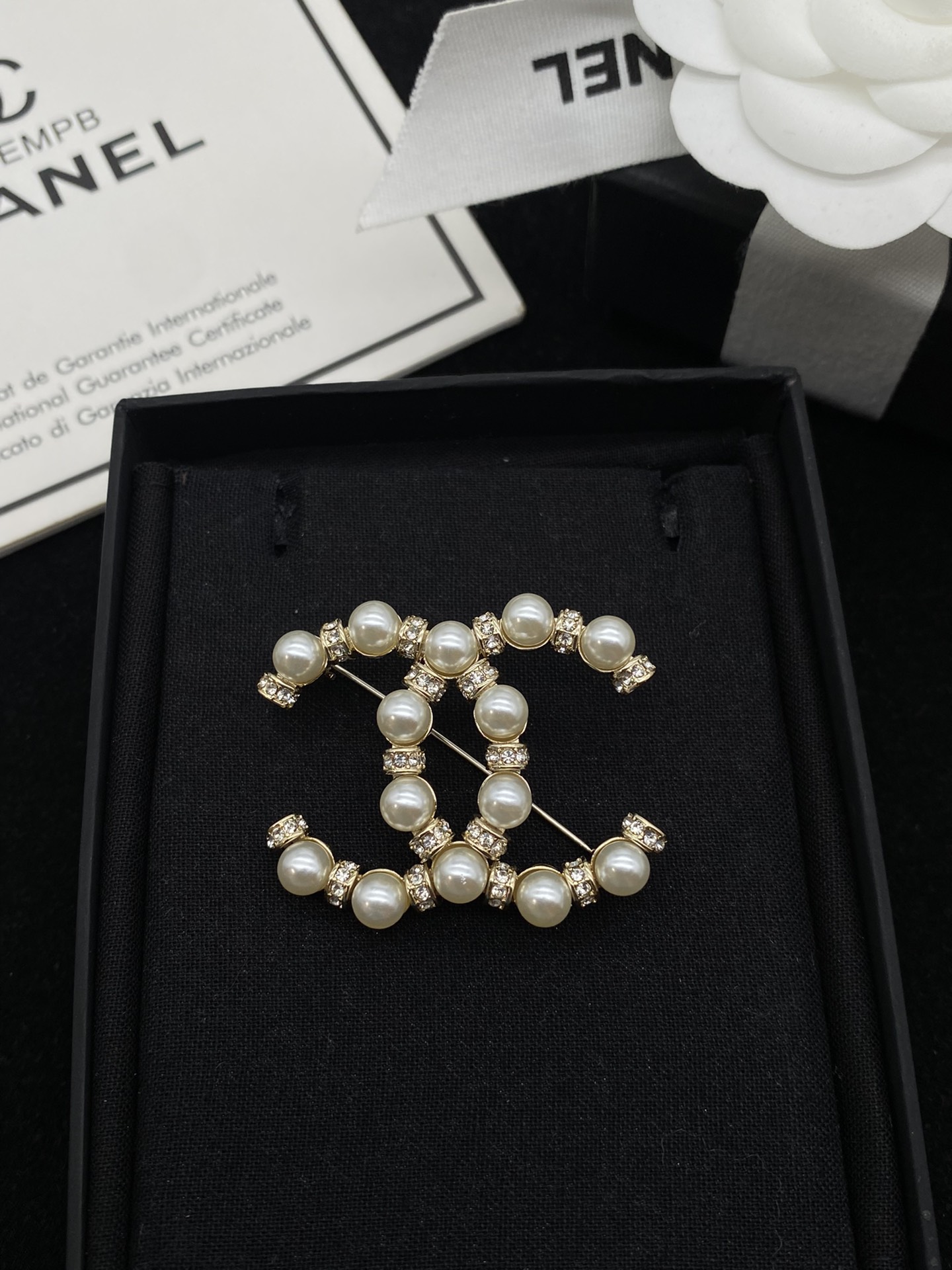 Chanel Earrings Pearl L