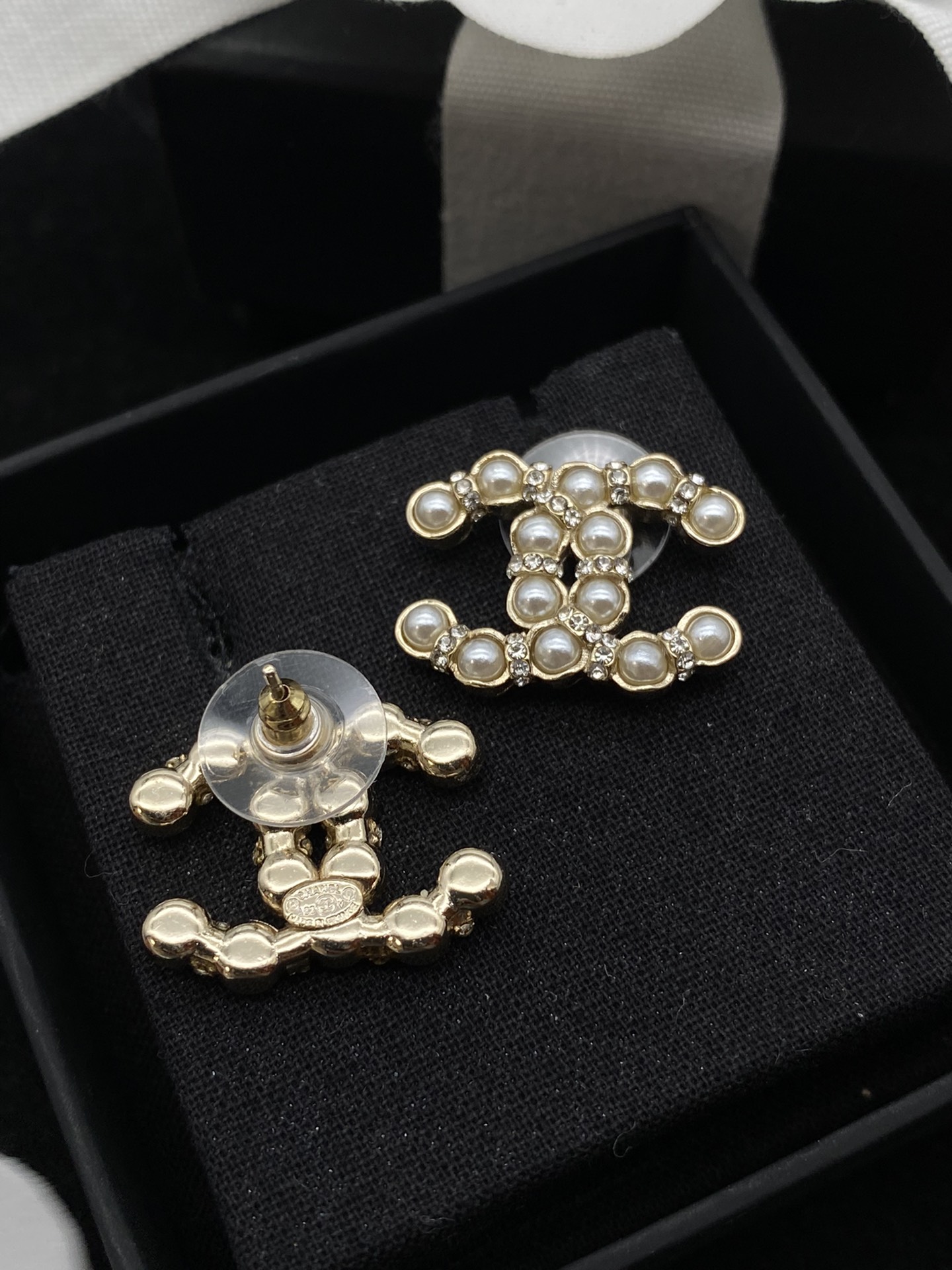 Chanel Earrings Pearl L