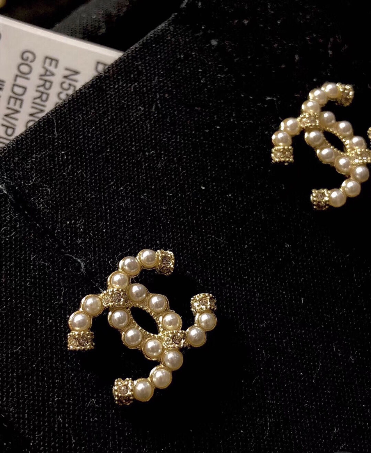 Chanel Earrings Pearl L