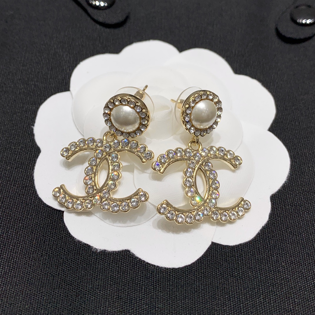 Chanel Earrings Silver L