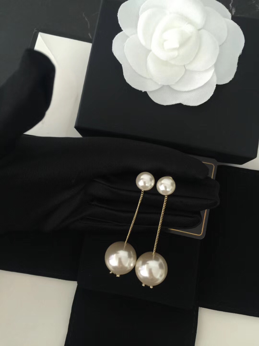 Chanel Earrings Silver L