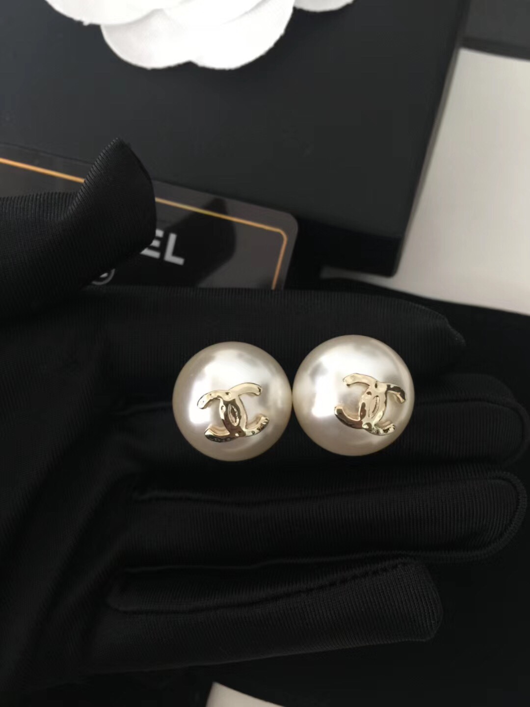 Chanel Earrings Silver L