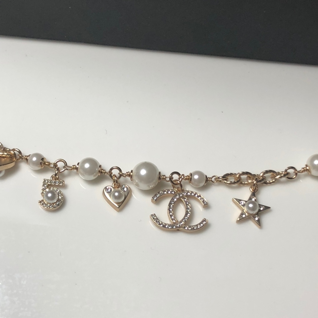Chanel Bracelet Pearl Gold L