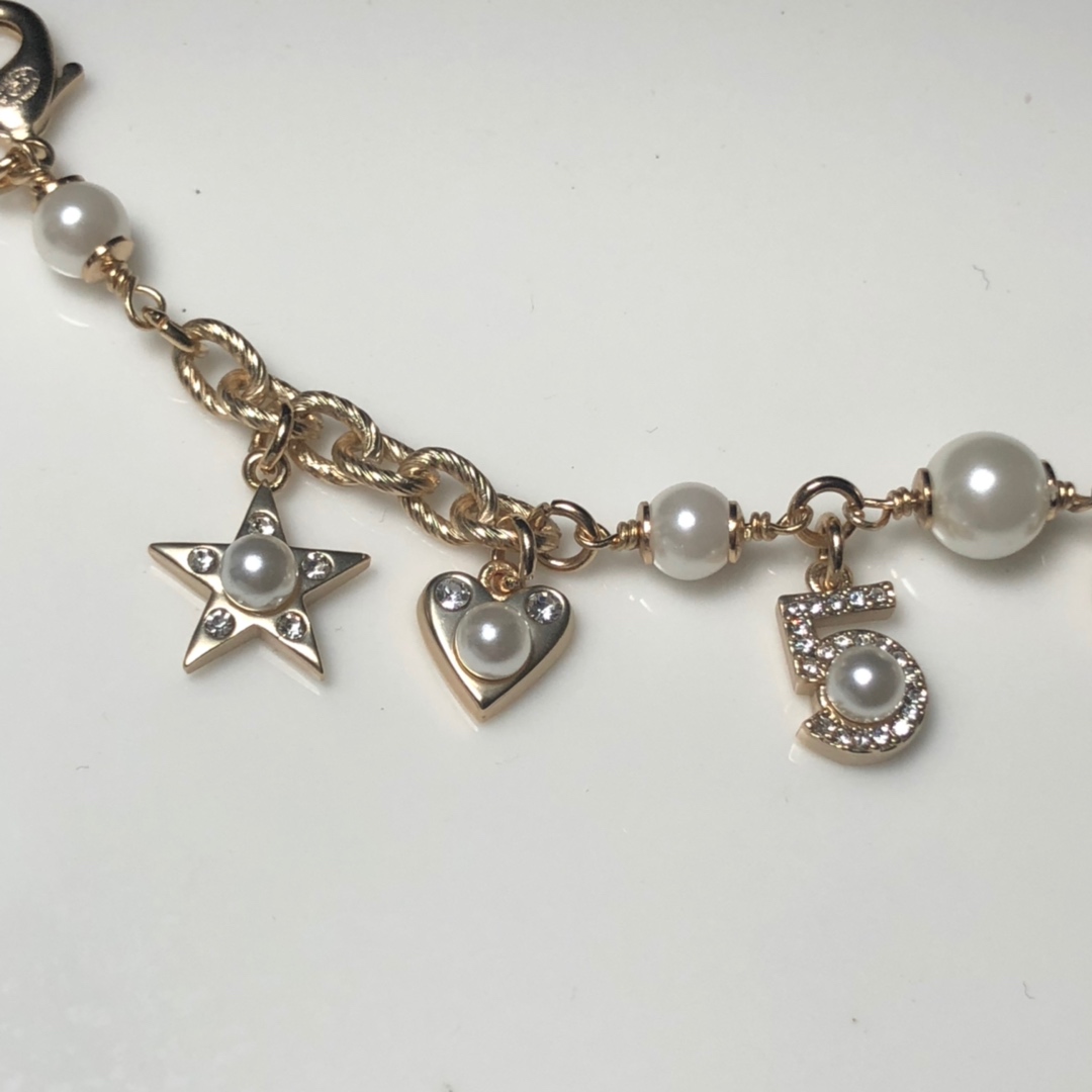 Chanel Bracelet Pearl Gold L