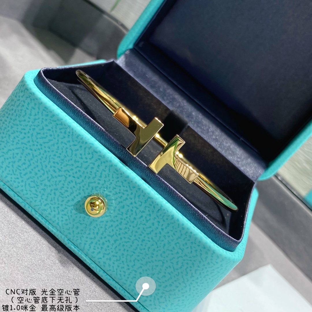 Tiffany Co Couple Bangle Gold Silver Couple Style