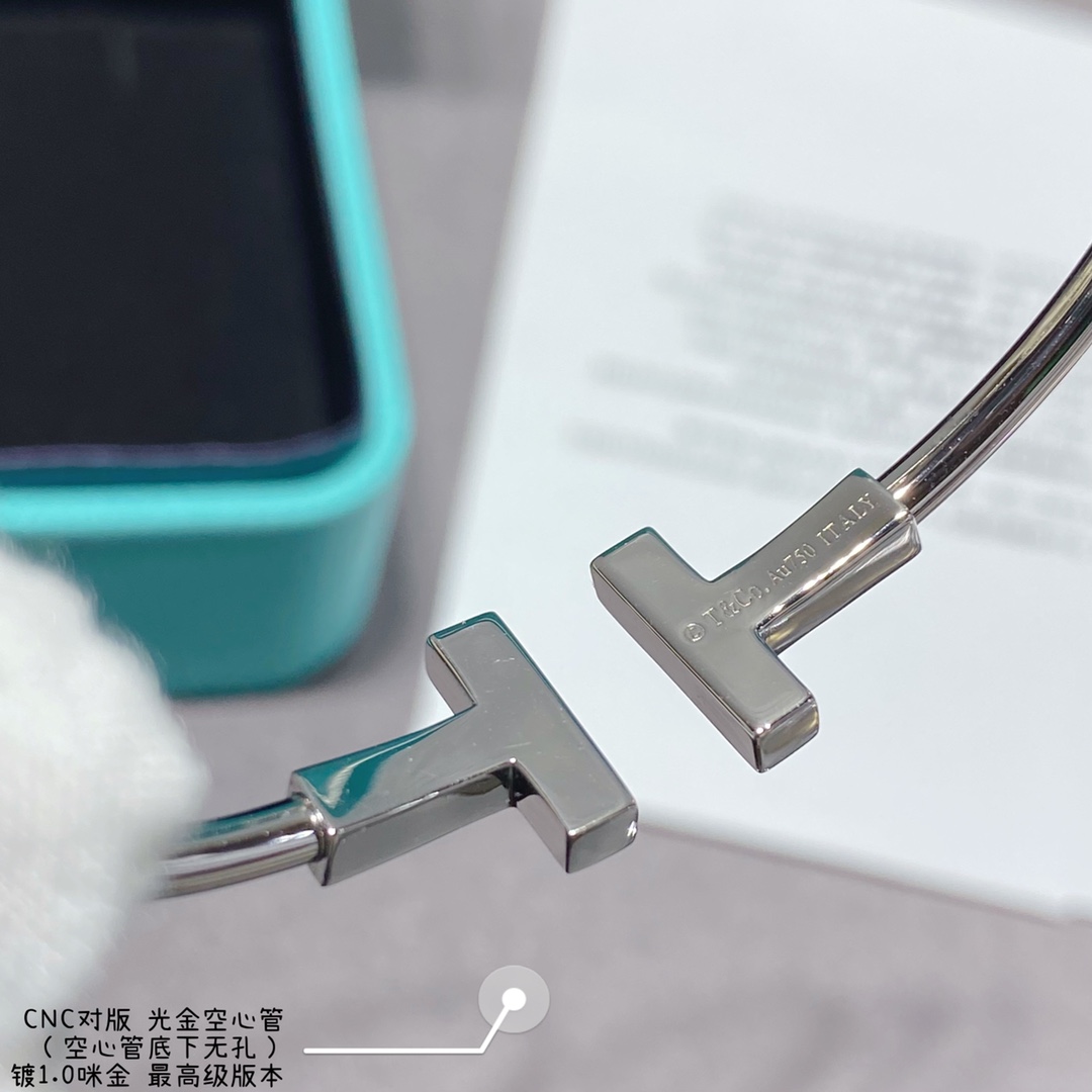 Tiffany Co Couple Bangle Gold Silver Couple Style