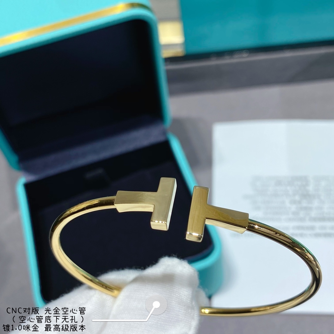 Tiffany Co Couple Bangle Gold Silver Couple Style