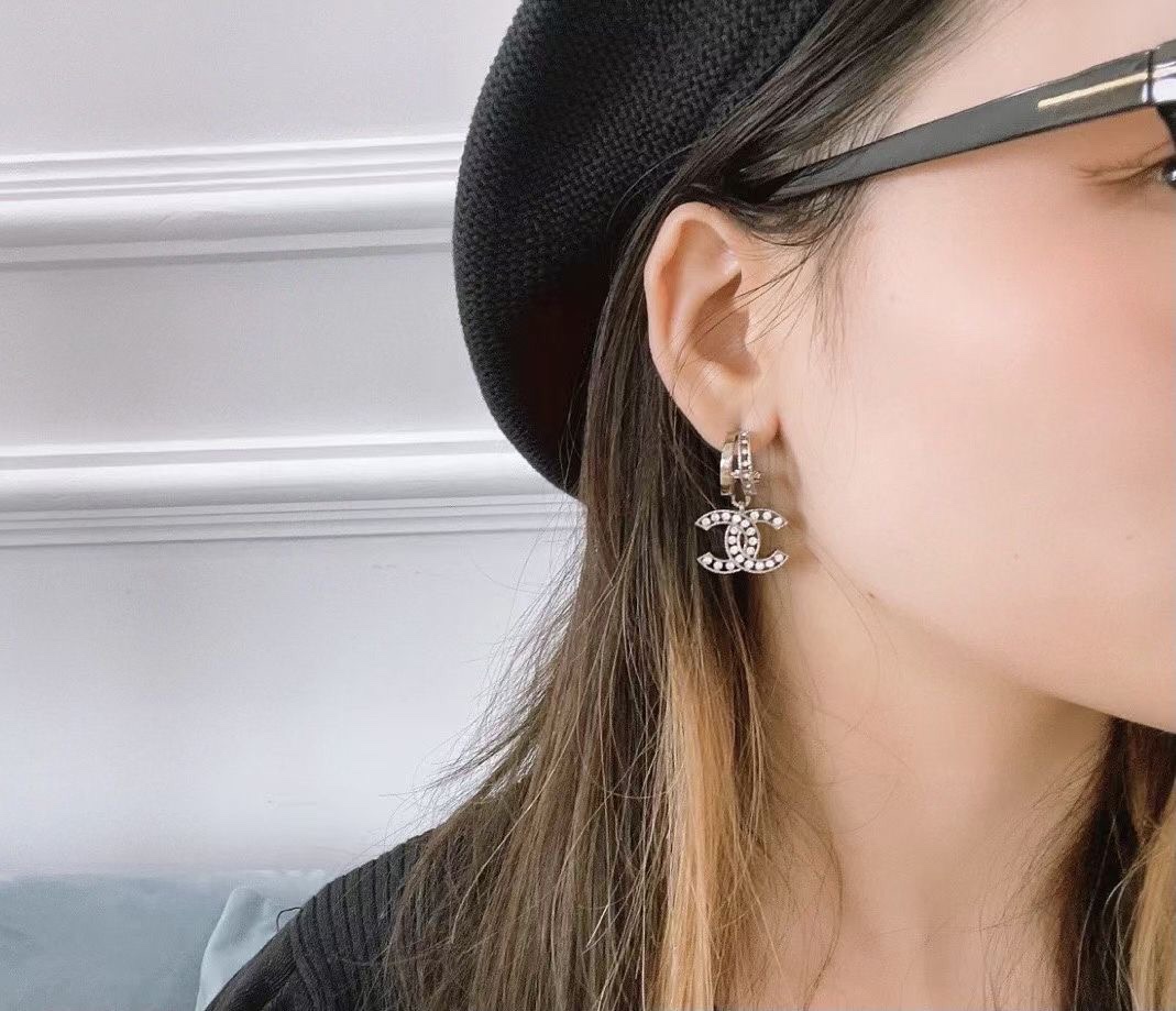 Chanel Earrings Silver