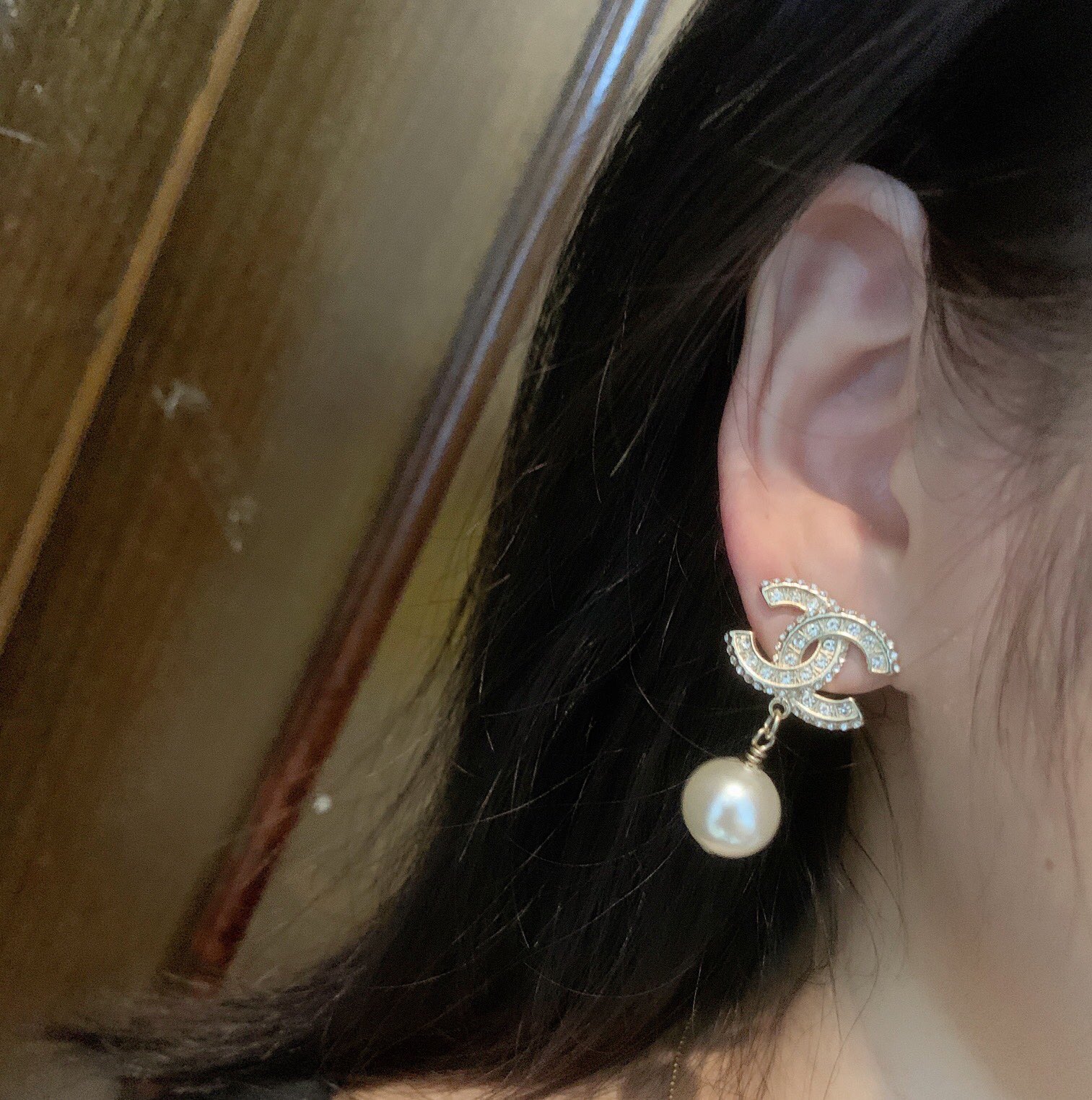 Chanel Earrings Silver