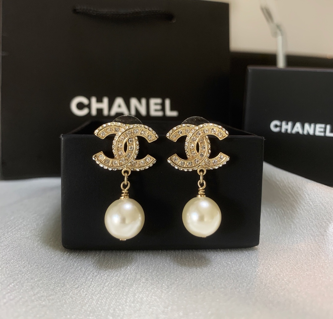 Chanel Earrings Silver