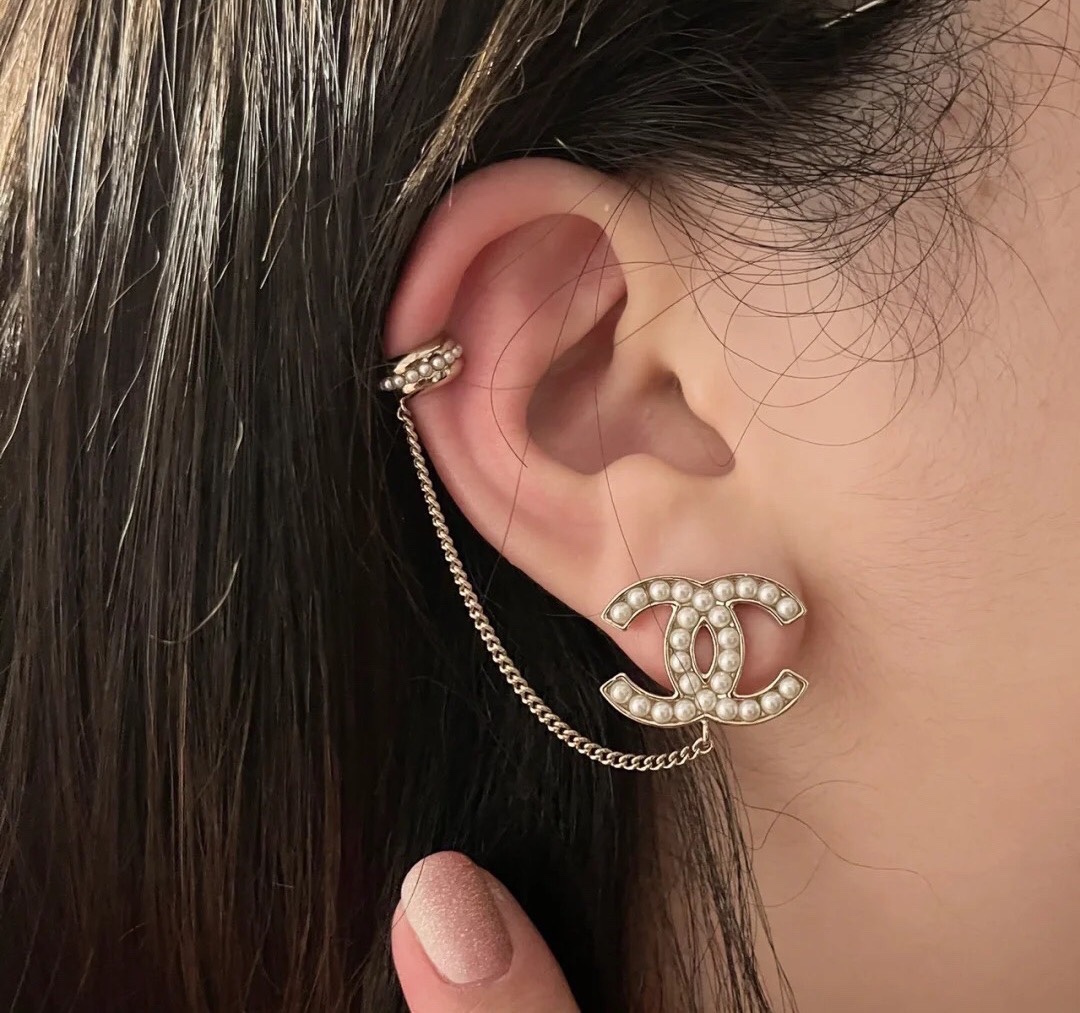 Chanel Earrings Silver