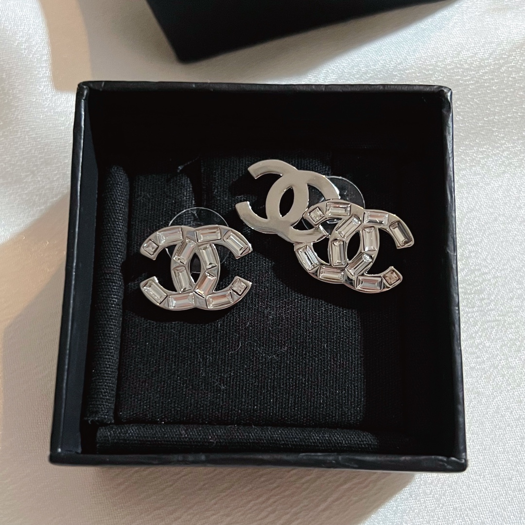 Chanel Earrings Silver