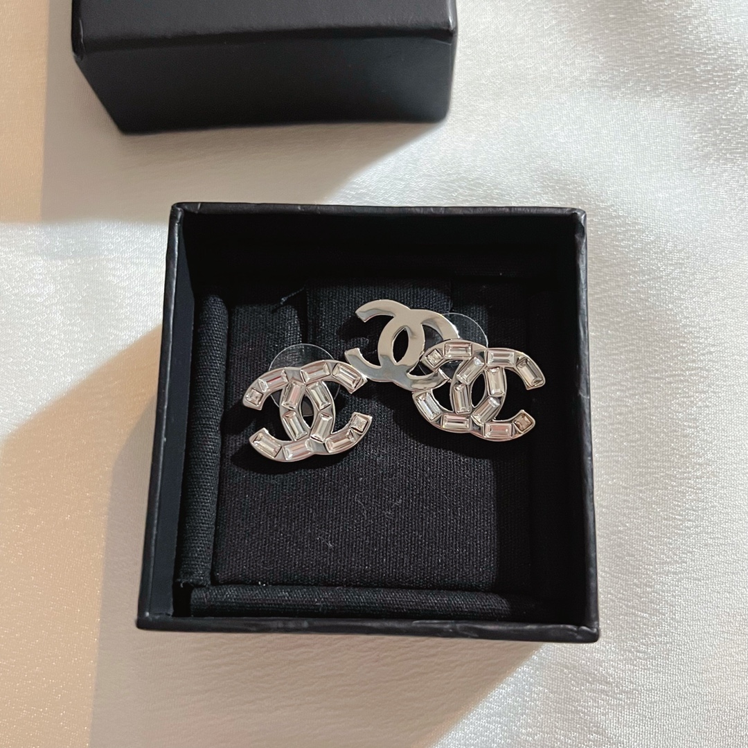 Chanel Earrings Silver