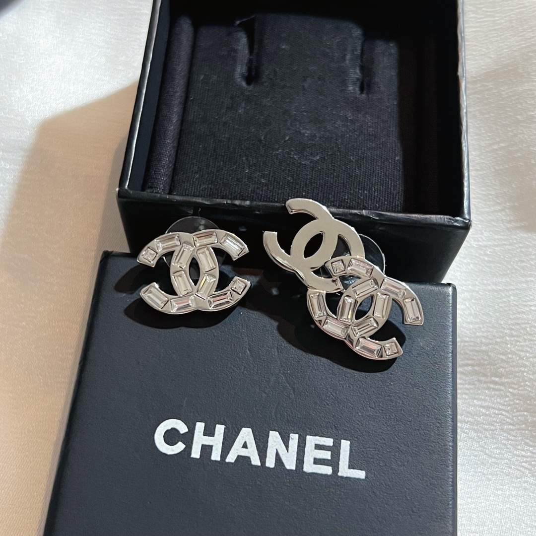 Chanel Earrings Silver