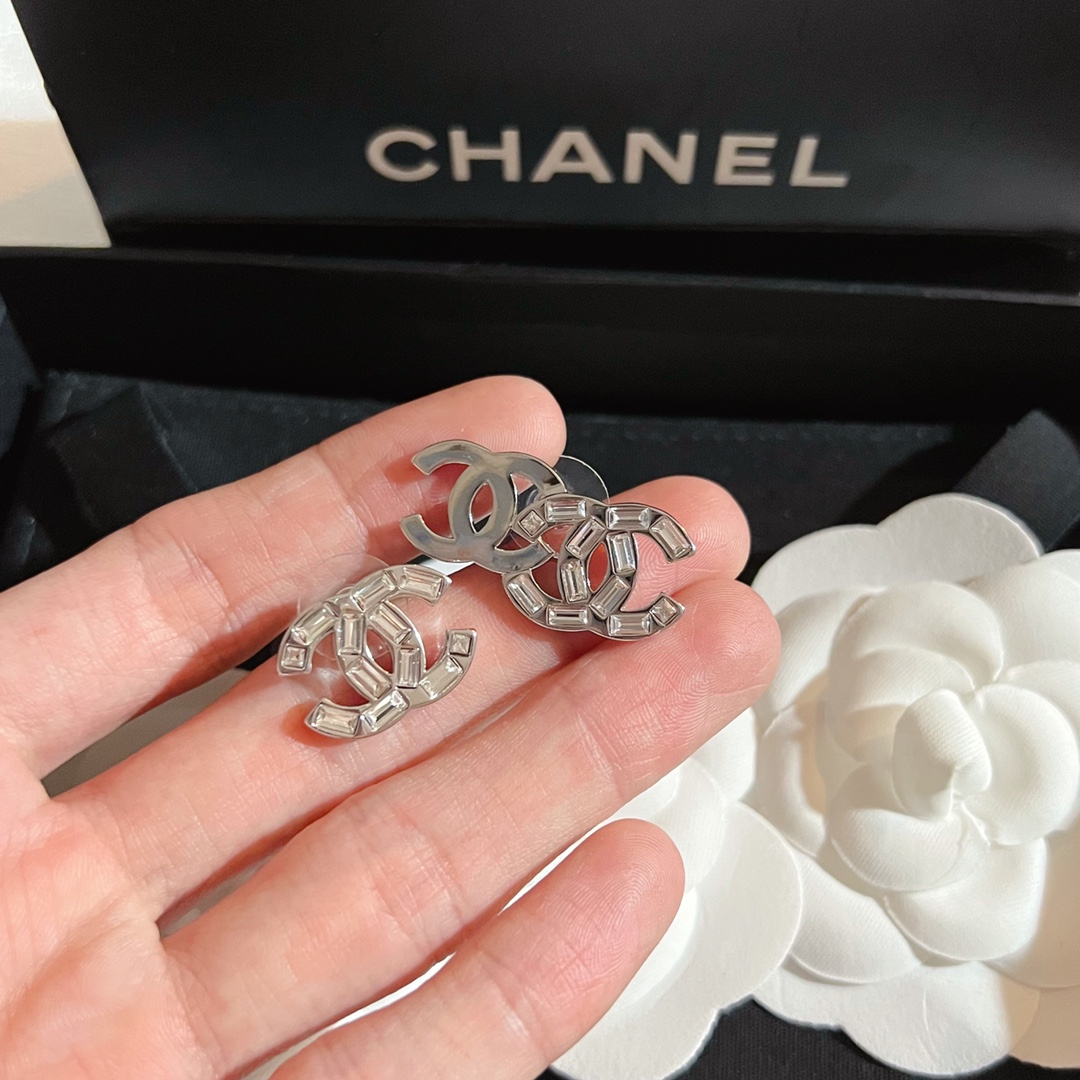 Chanel Earrings Silver