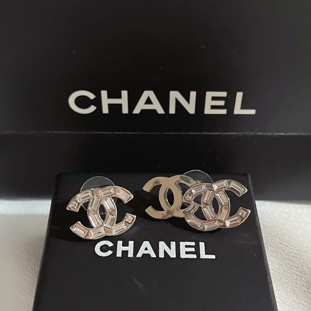 Chanel Earrings Silver