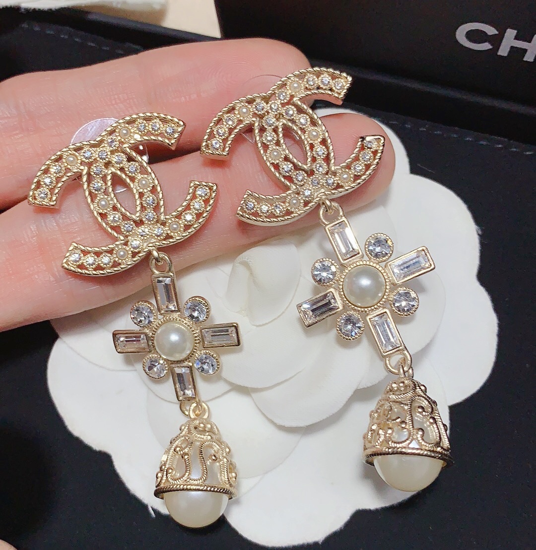 Chanel Earrings Silver