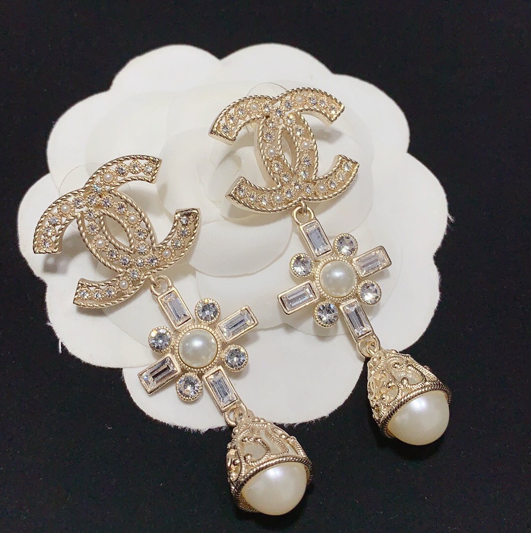 Chanel Earrings Silver