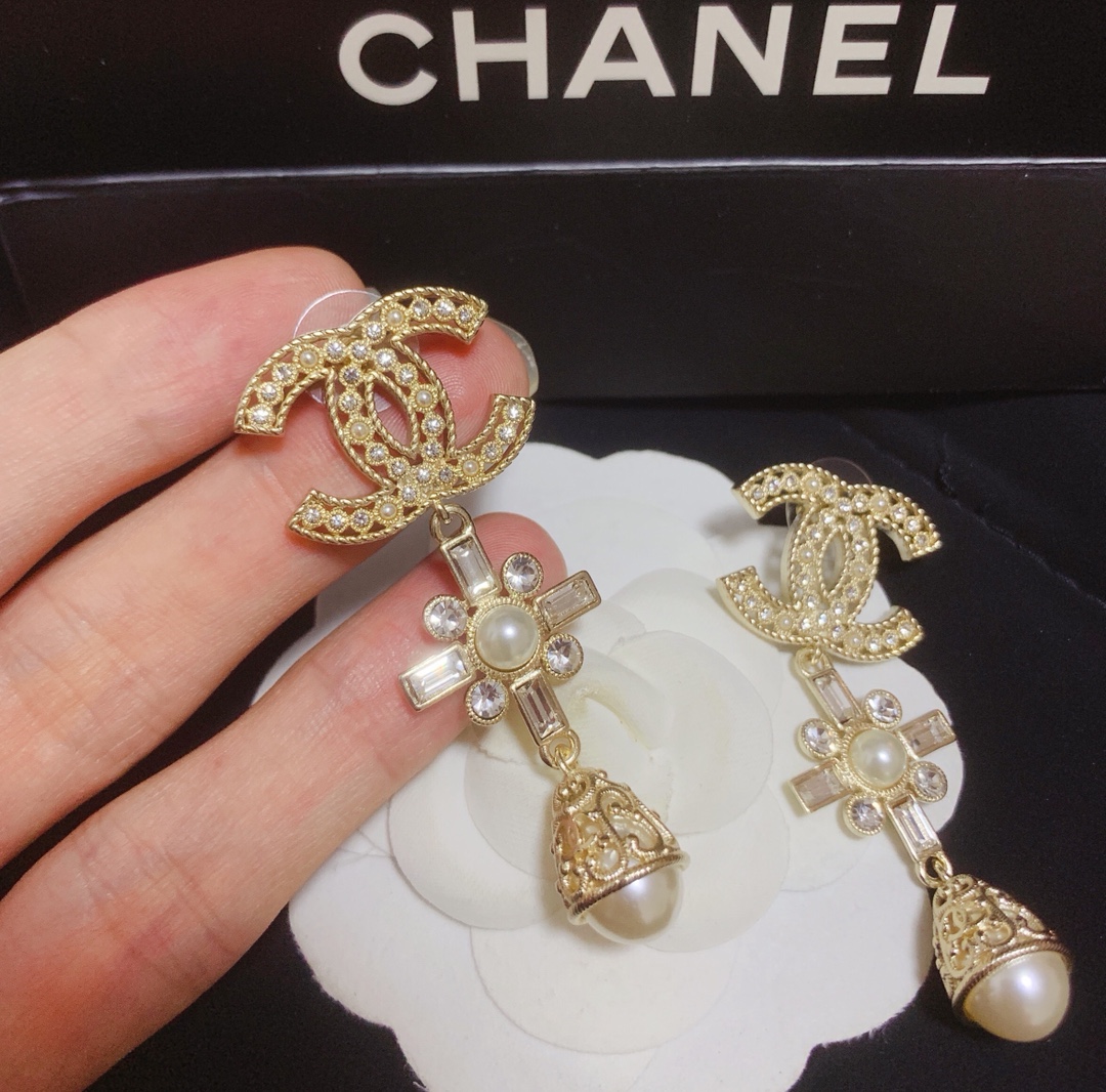 Chanel Earrings Silver