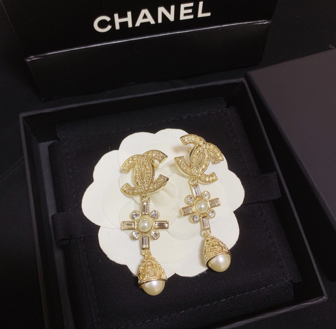 Chanel Earrings Silver