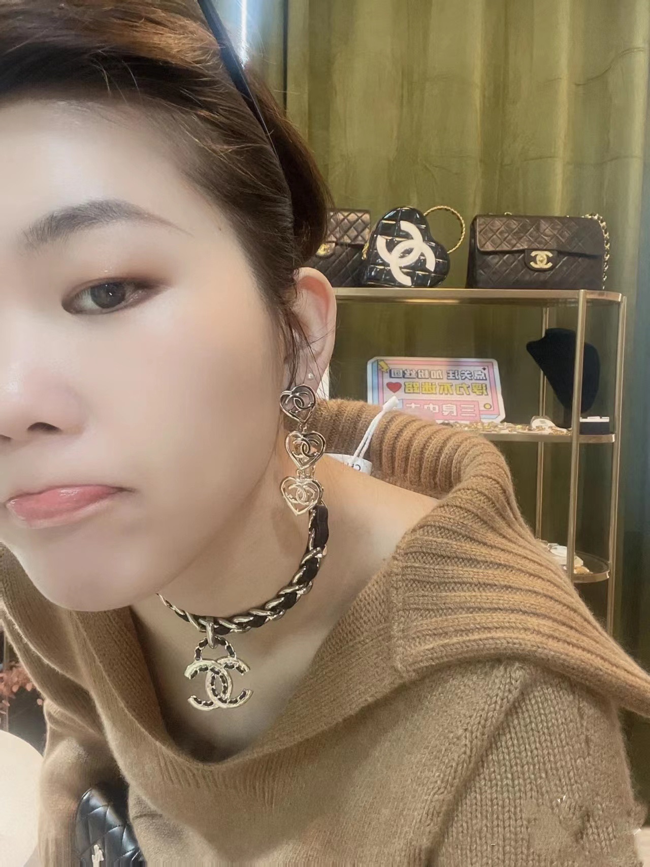 Chanel Earrings Silver
