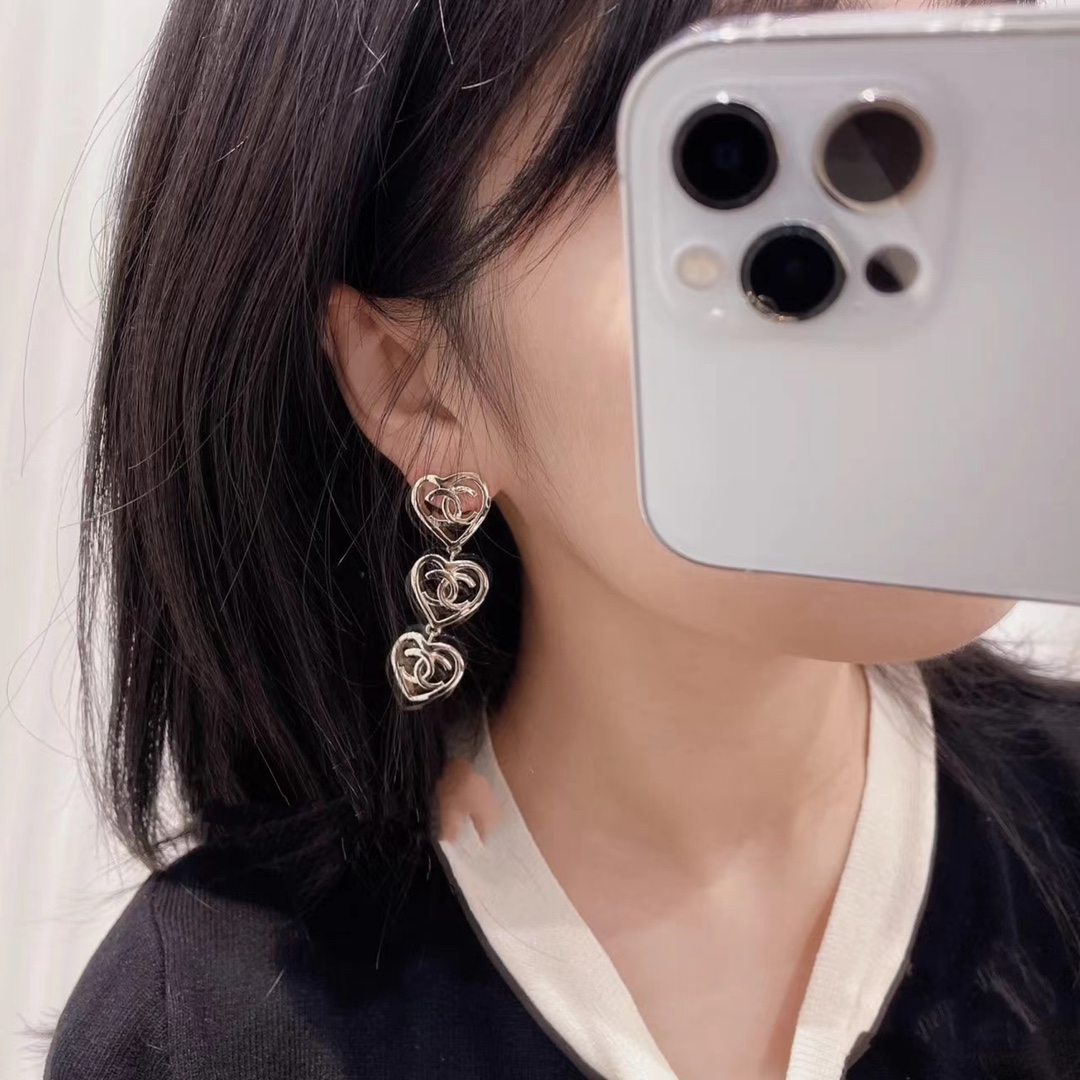 Chanel Earrings Silver