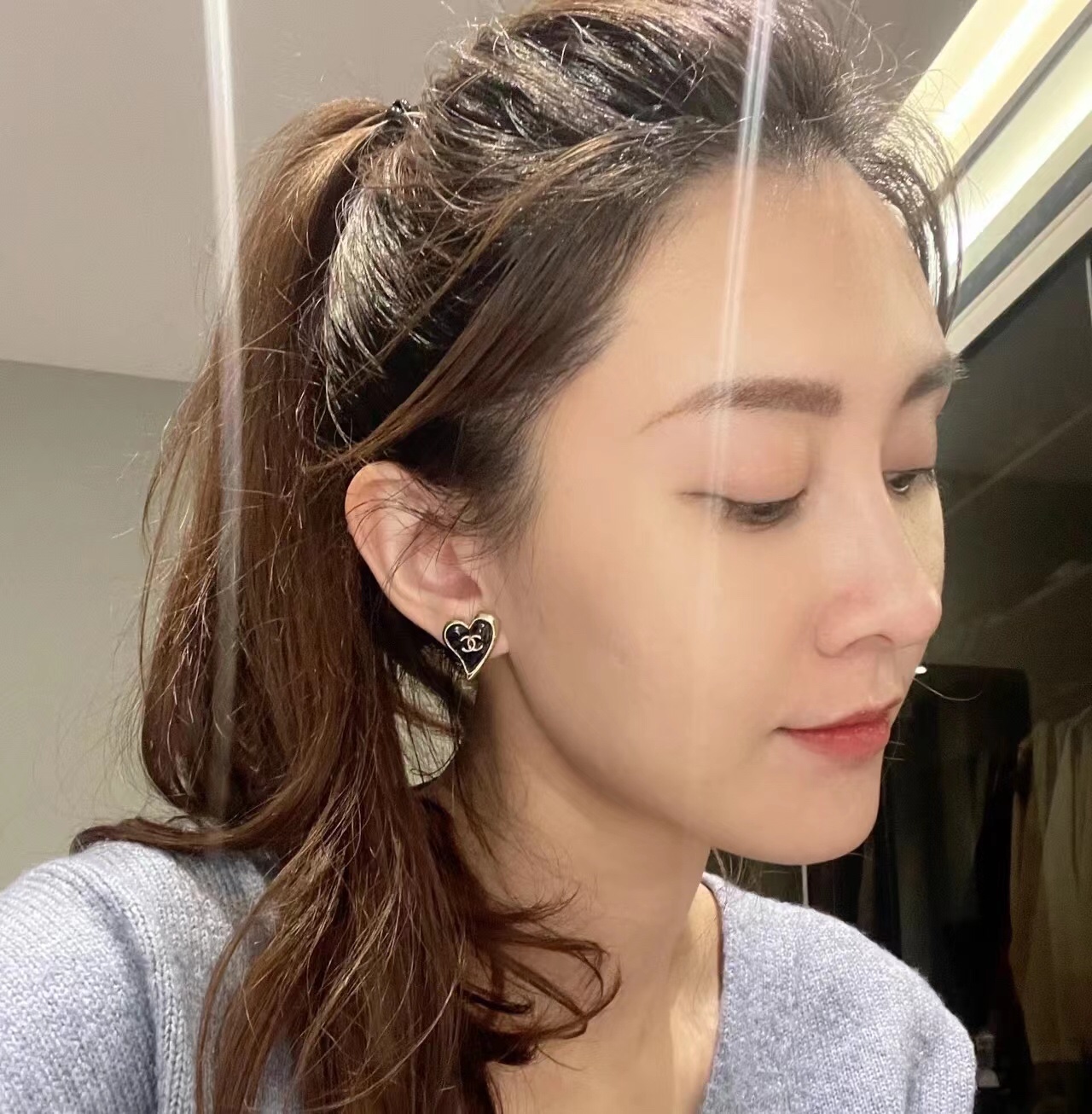 Chanel Earrings Silver