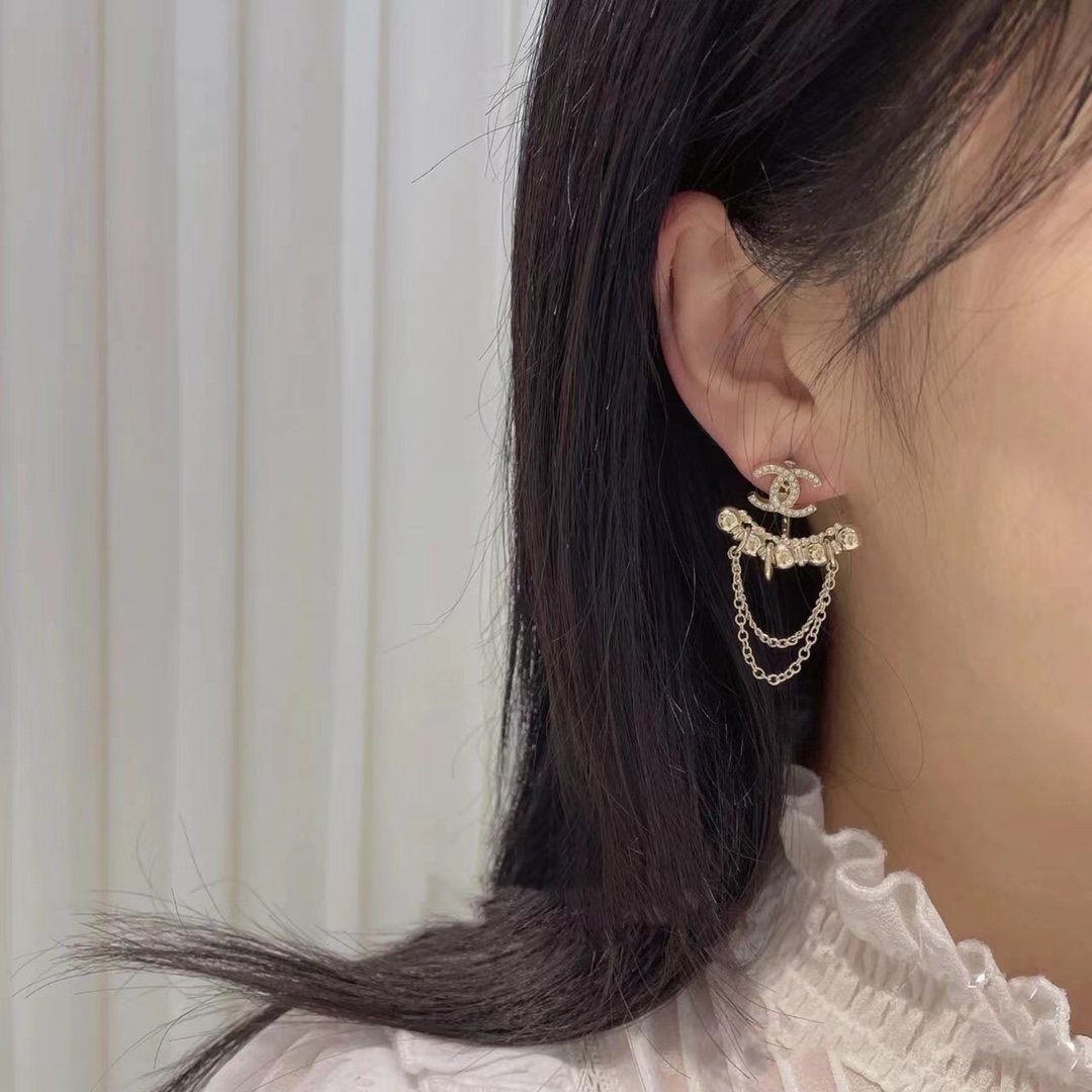 Chanel Earrings Silver