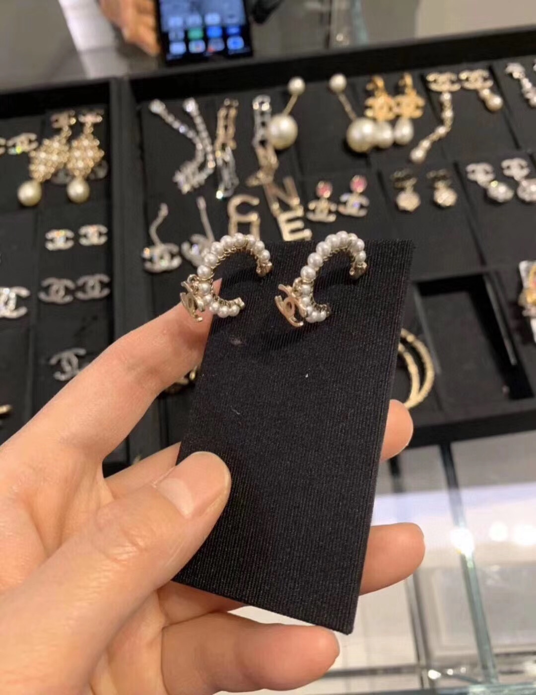 Chanel Earrings Silver