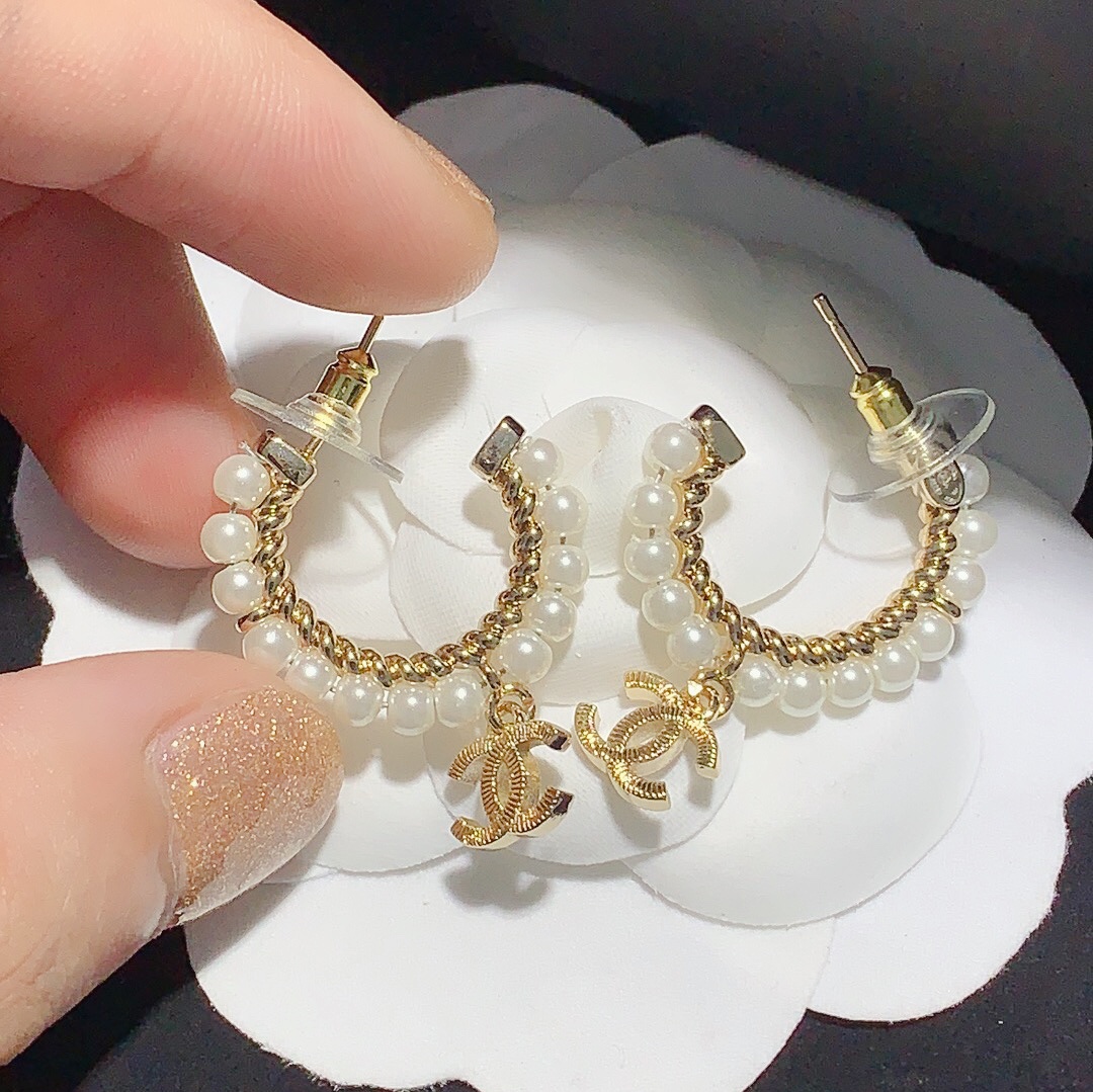 Chanel Earrings Silver