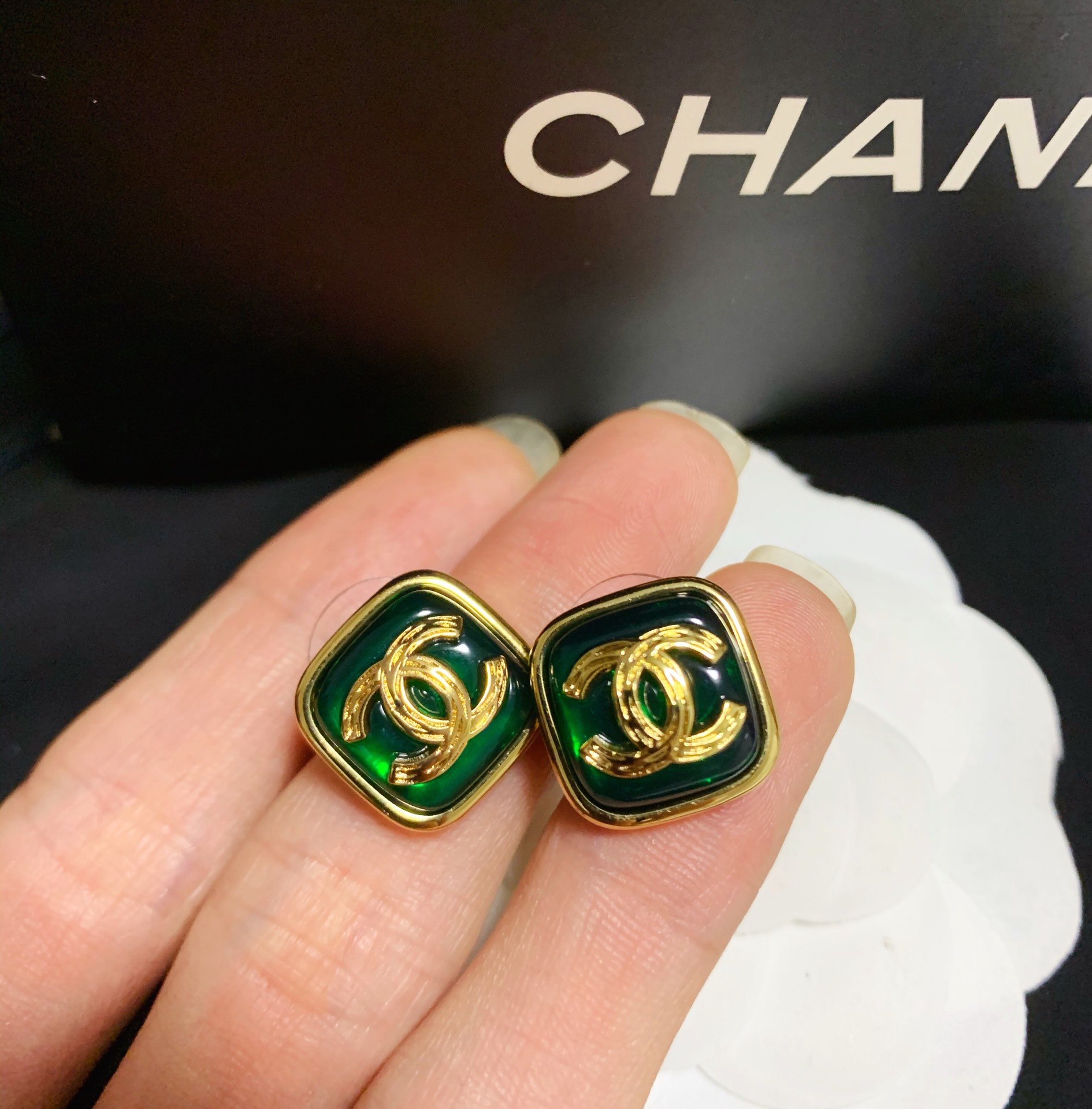 Chanel Earrings Silver