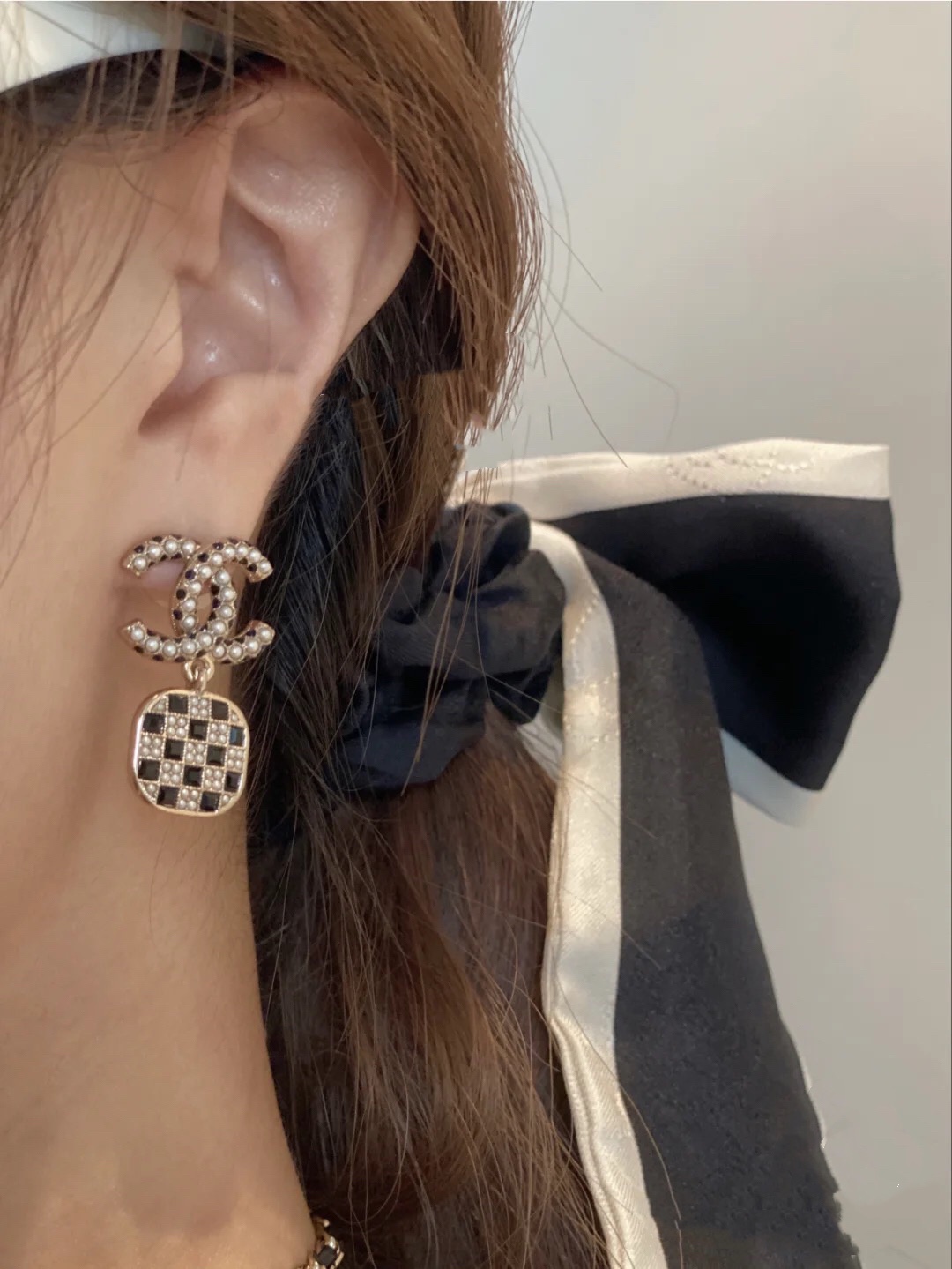 Chanel Earrings Silver