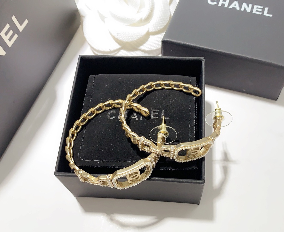 Chanel Earrings Silver