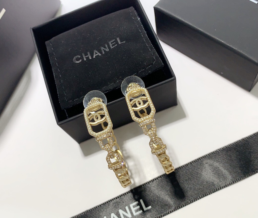 Chanel Earrings Silver
