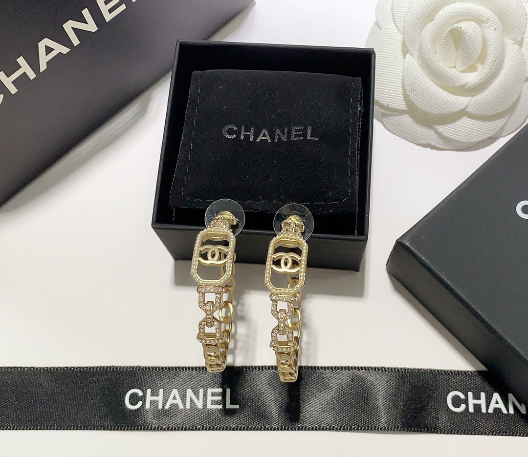 Chanel Earrings Silver
