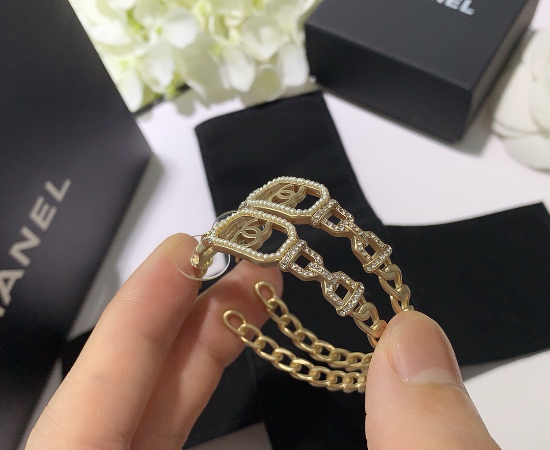 Chanel Earrings Silver