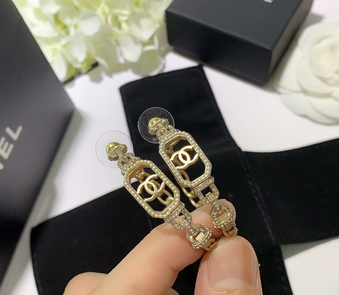 Chanel Earrings Silver