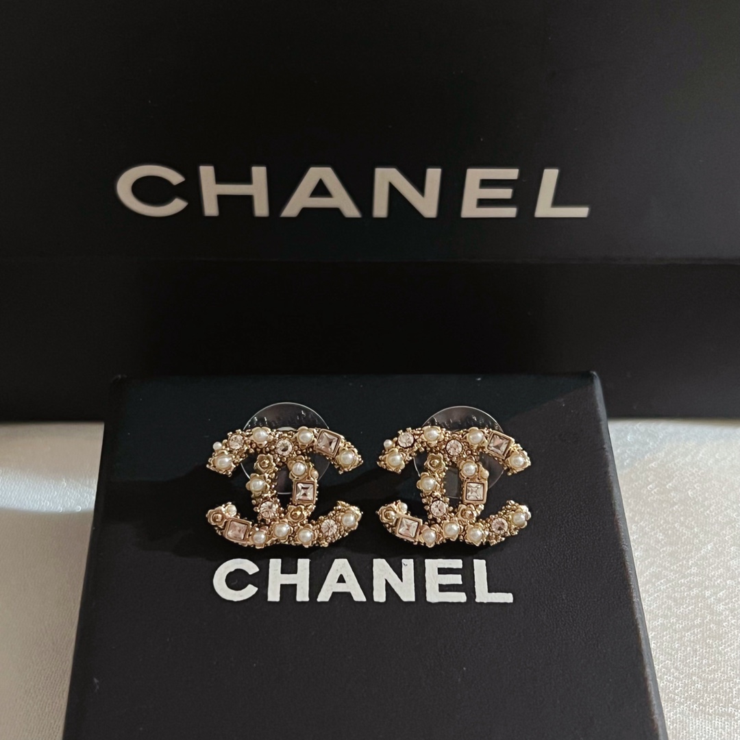 Chanel Earrings Silver