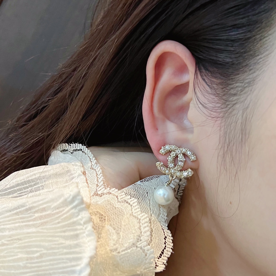 Chanel Earrings Silver