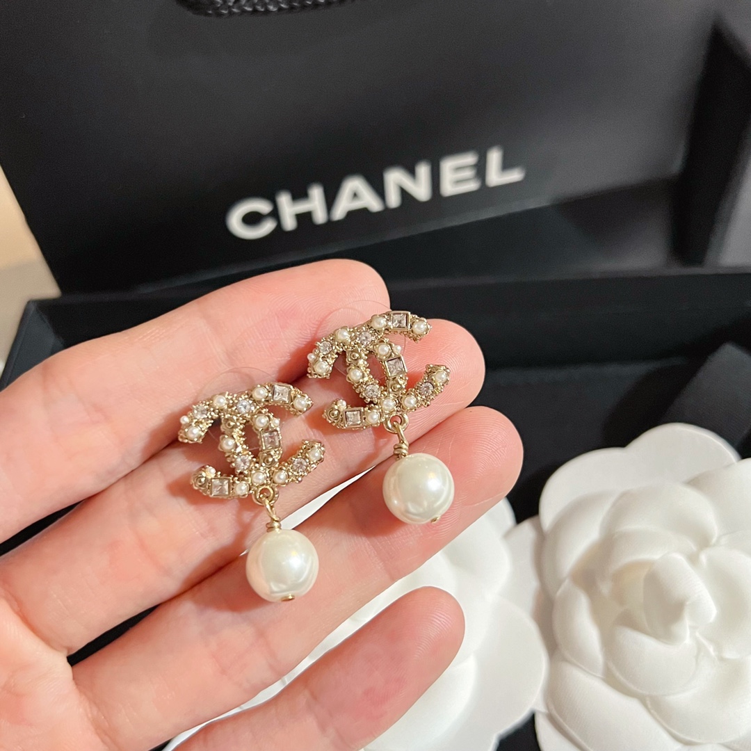 Chanel Earrings Silver