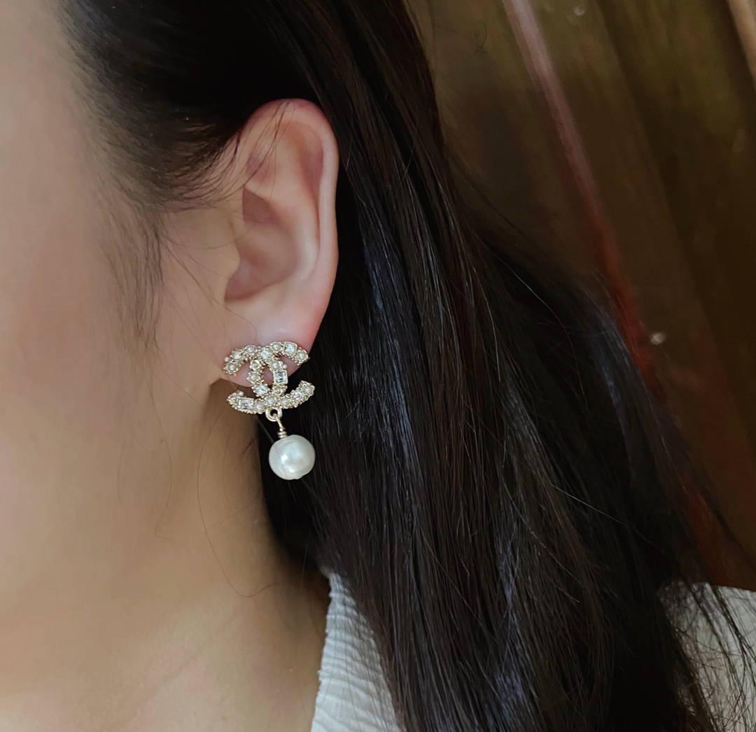 Chanel Earrings Silver