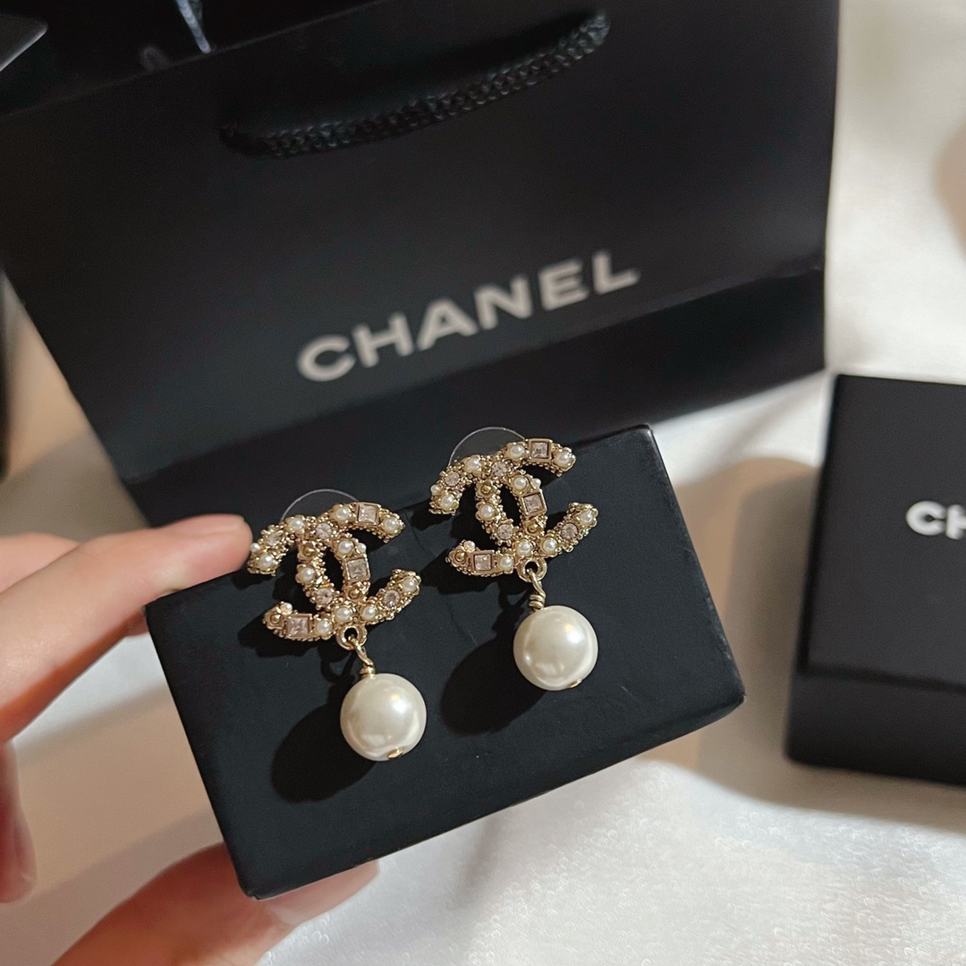 Chanel Earrings Silver