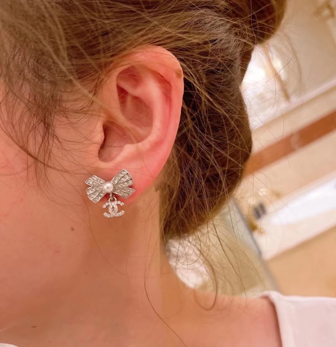 Chanel Earrings Silver