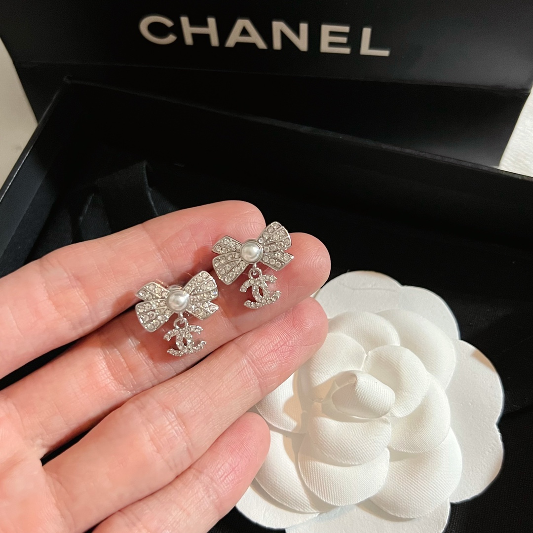Chanel Earrings Silver