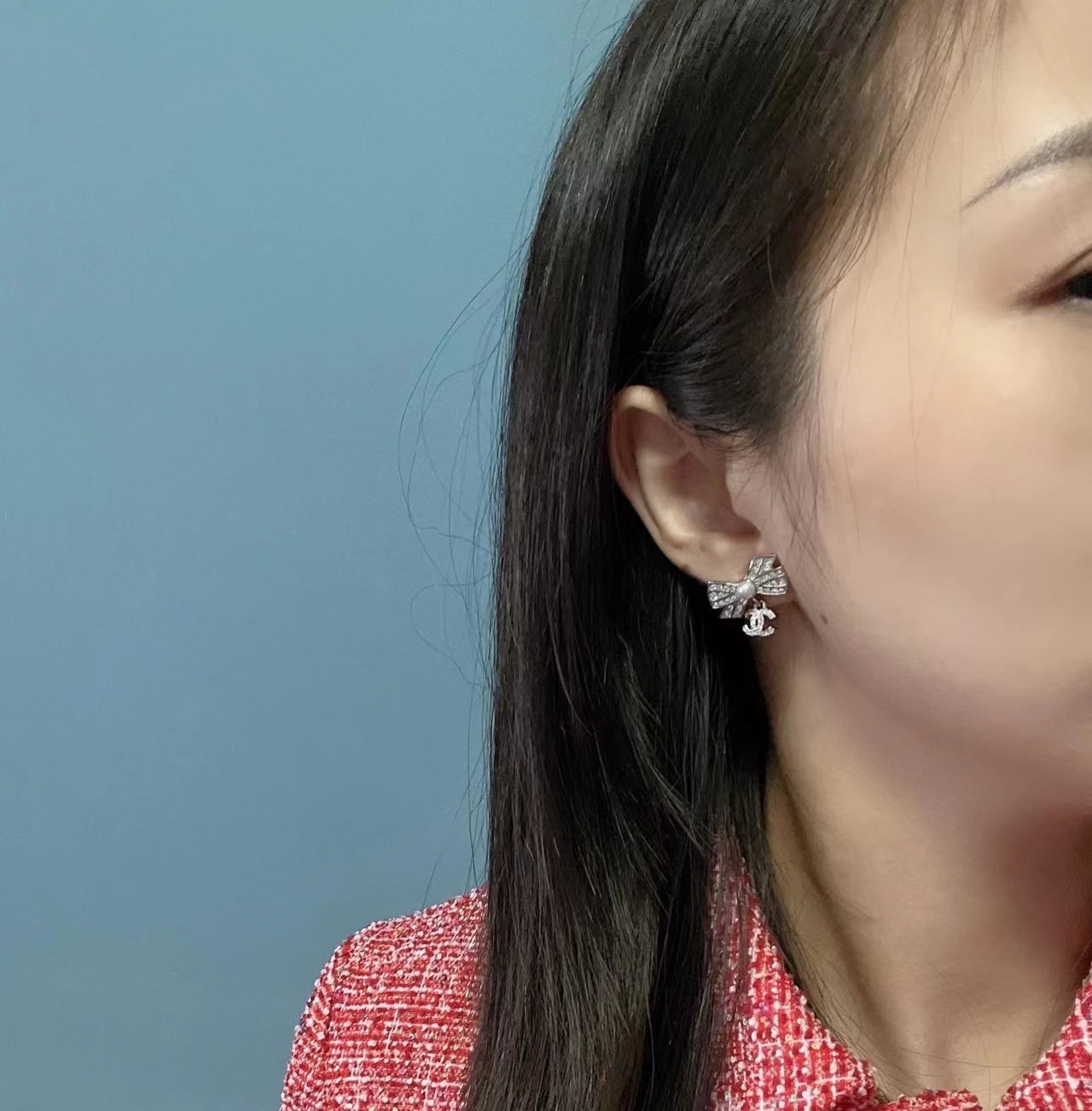 Chanel Earrings Silver