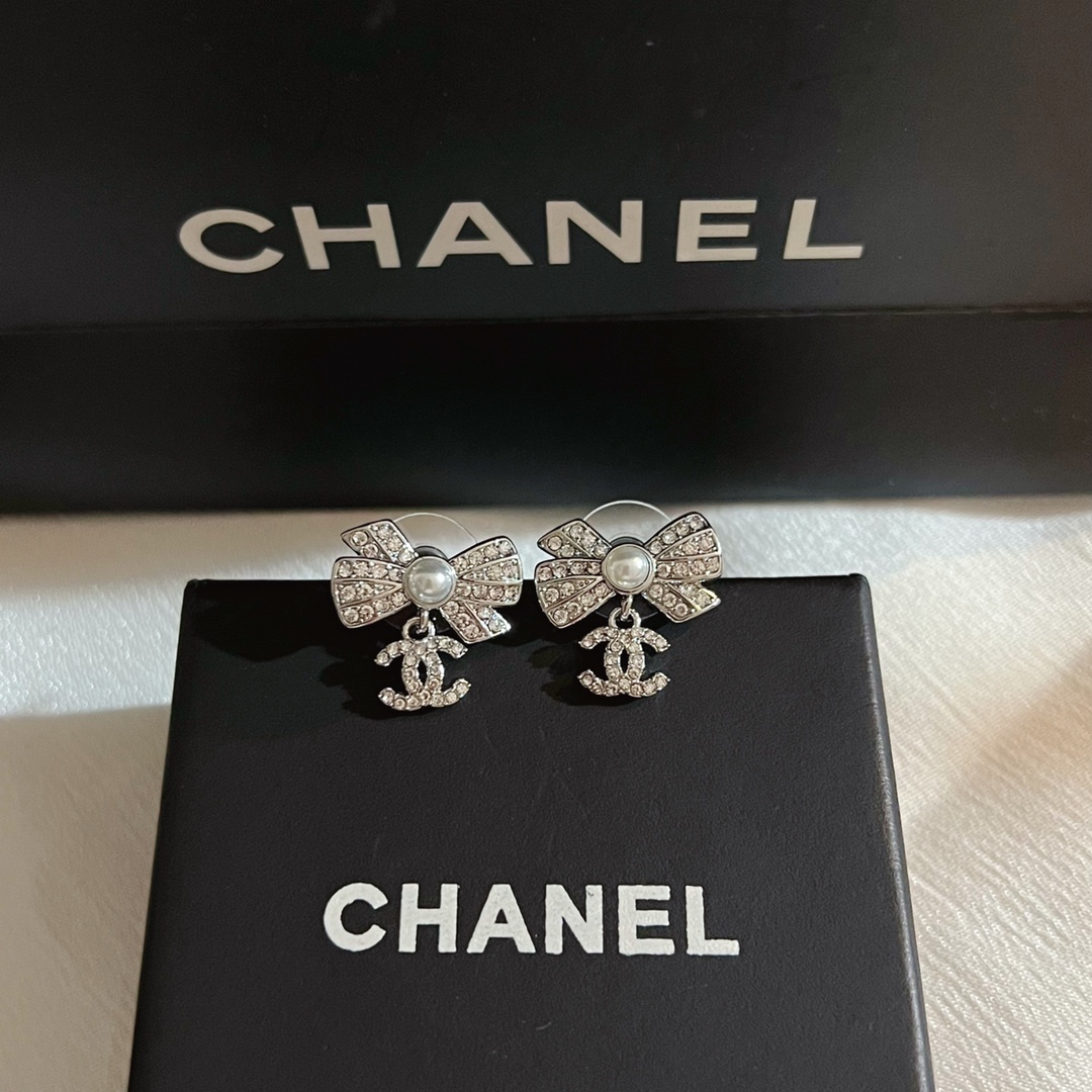 Chanel Earrings Silver